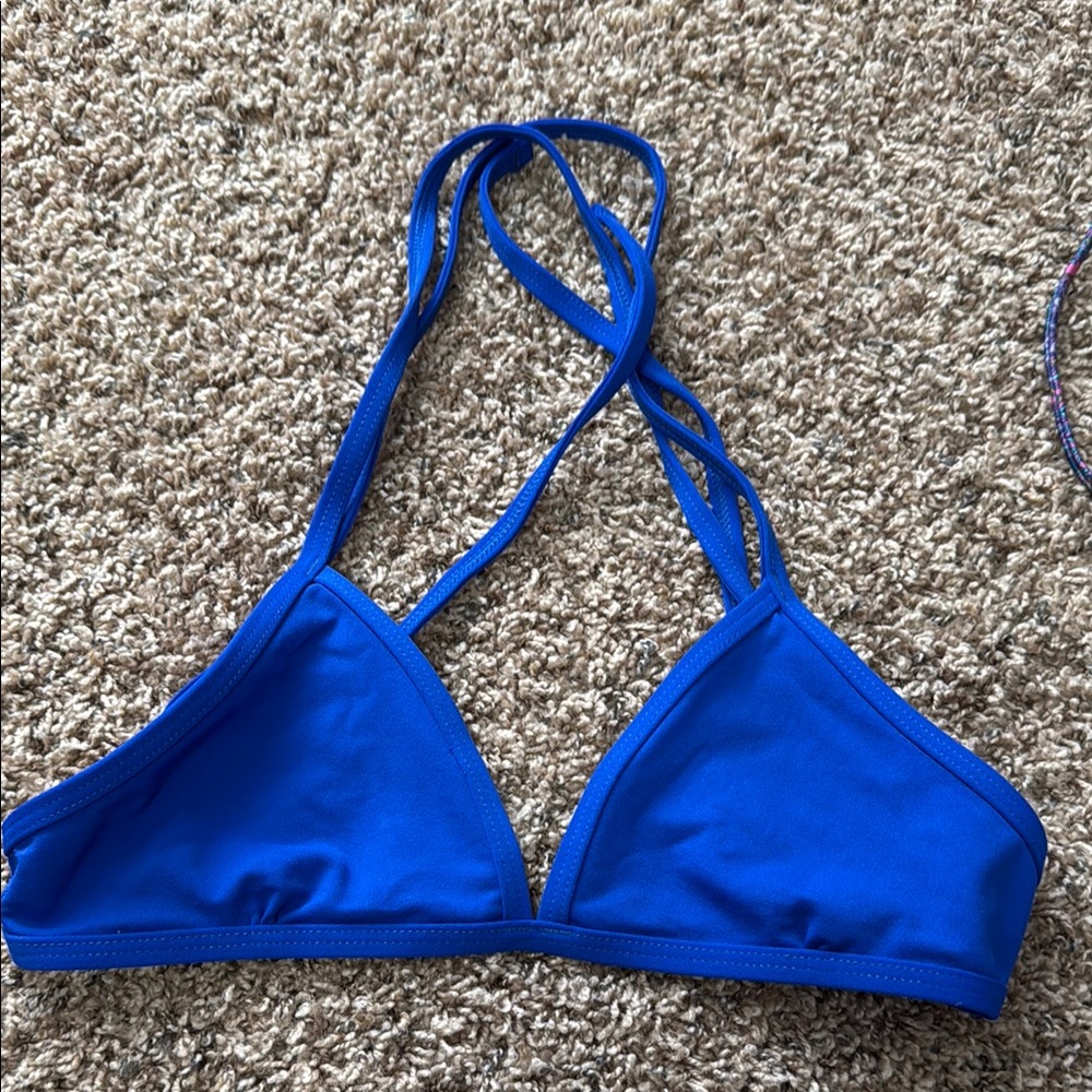 Jolyn Clothing Blue Bikini Top